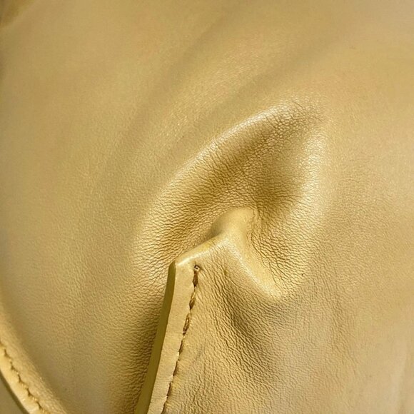 Auth LOEWE Flamenco Clutch Puffer - Light Brown Nappa Leather Clutch Bag
